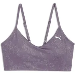PUMA Damen Top STUDIO MOVE YOGINI BRA AOP, Größe XS in Grau Grau