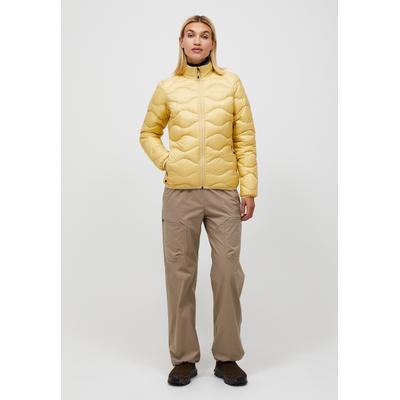 Daunenjacke PEAK PERFORMANCE "W Helium Down Jacket", Damen, Gr. S, gelb (hellgelb), Material Füllung: 90% Entendaunen / 10% Federn. Material Innen: 100% Polyamid. Material Kragen: 100% Polyamid. Material Oberstoff: 100% Polyamid. Material...