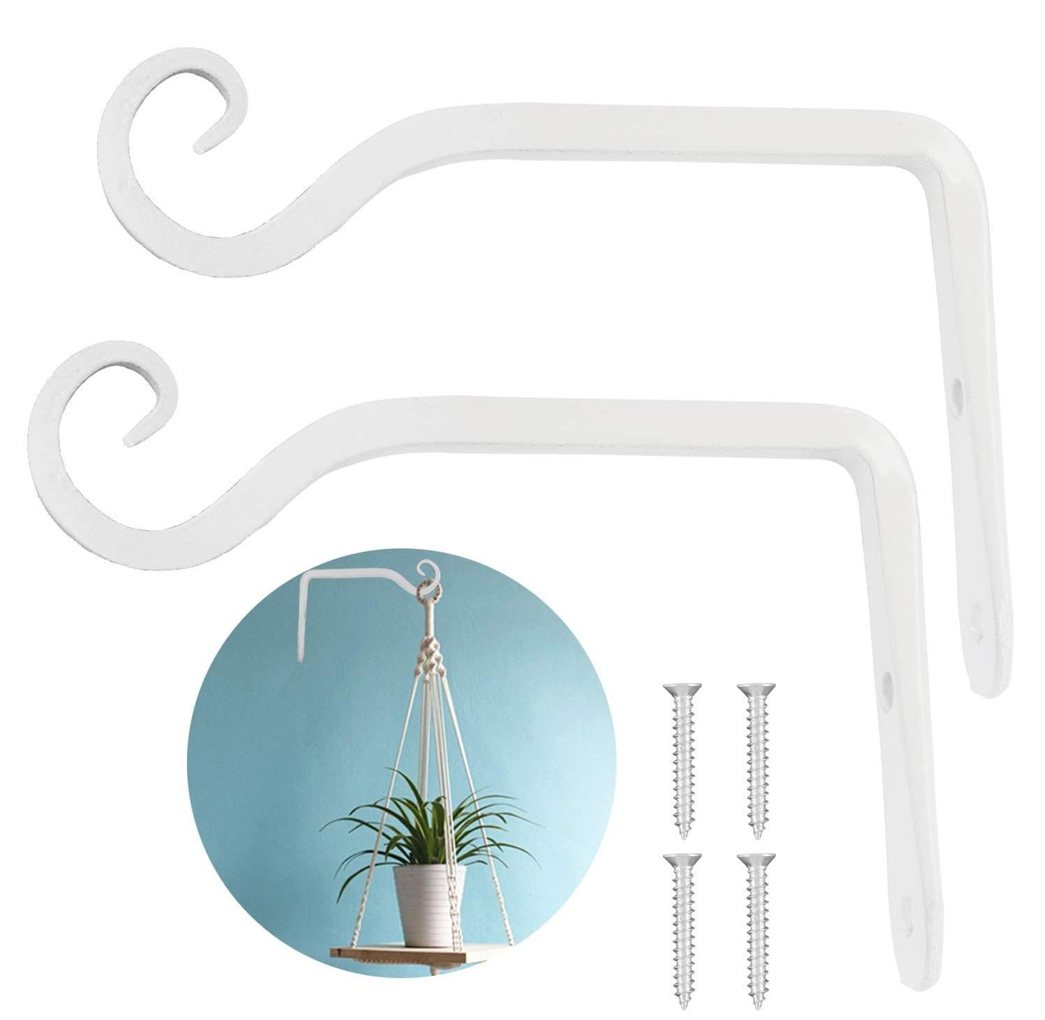 Set van 2 ijzeren wandhaken voor hangende planten en decoratie