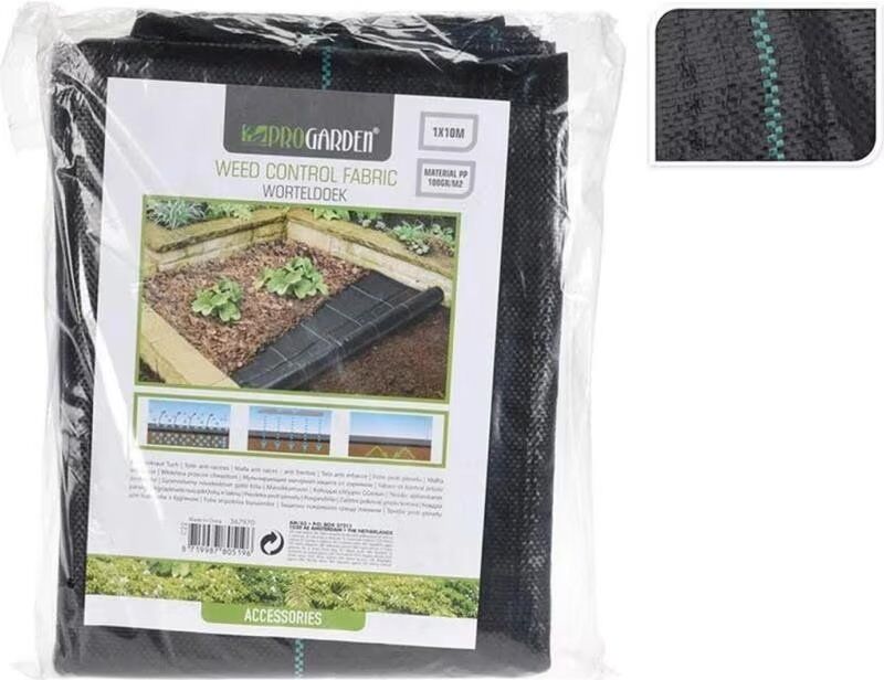 Malla Antihierbas Progarden 1174456 Para Jardín Y Huerto Negro Talla Única Unisex