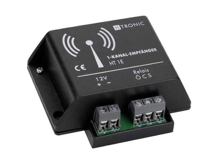 H-Tronic HT1E radiografische ontvanger 1-kanaals frequentie 868,35 MHz 12 V/DC