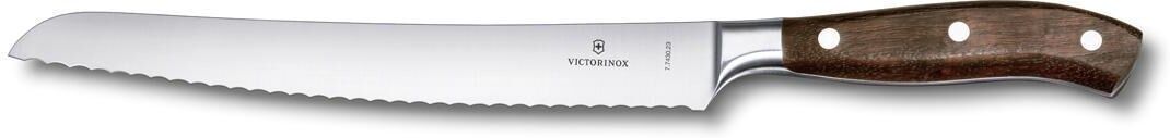 Brotmesser VICTORINOX, braun (silberfarben, braun), Edelstahl, Holz, Kochmesser, Brotmesser silberfarben, braun Einheitsgröße