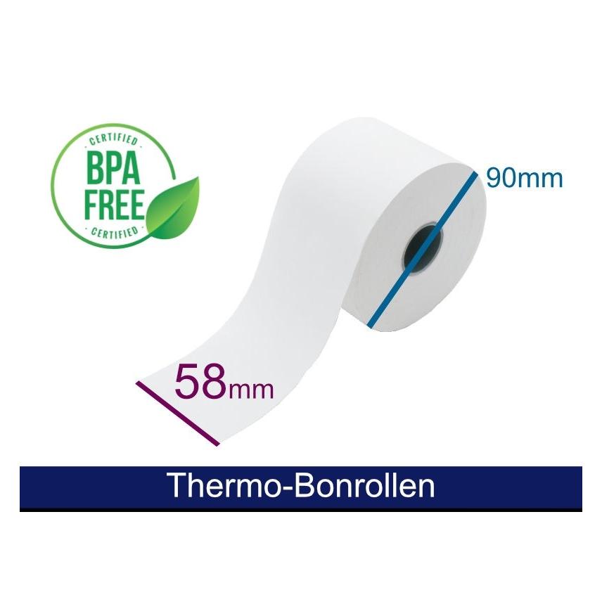 Artdev Thermorolle - 58 90 25.4 (B/D(max.)/K) **Innenwicklung** weiss (ADT589025-WI) Mindestbestellmenge: 5 Stück