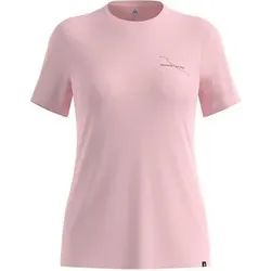 ODLO Damen T-Shirts/Tanks ku.Arm Da MERINO 160 POSTCARDS, Größe XS in Pink Pink