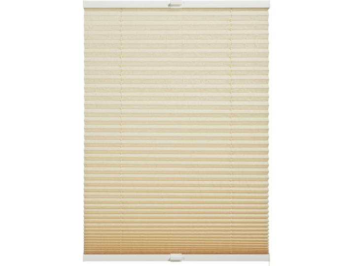 Plissee Milla, mit Bohren, blickdicht , beige, B:40cm H:130cm, Obermaterial: 100% Polyester, SCHÖNER WOHNEN-KOLLEKTION, Plissees, Plissee, verschraubt, silberne oder weisse Rollo-Technik