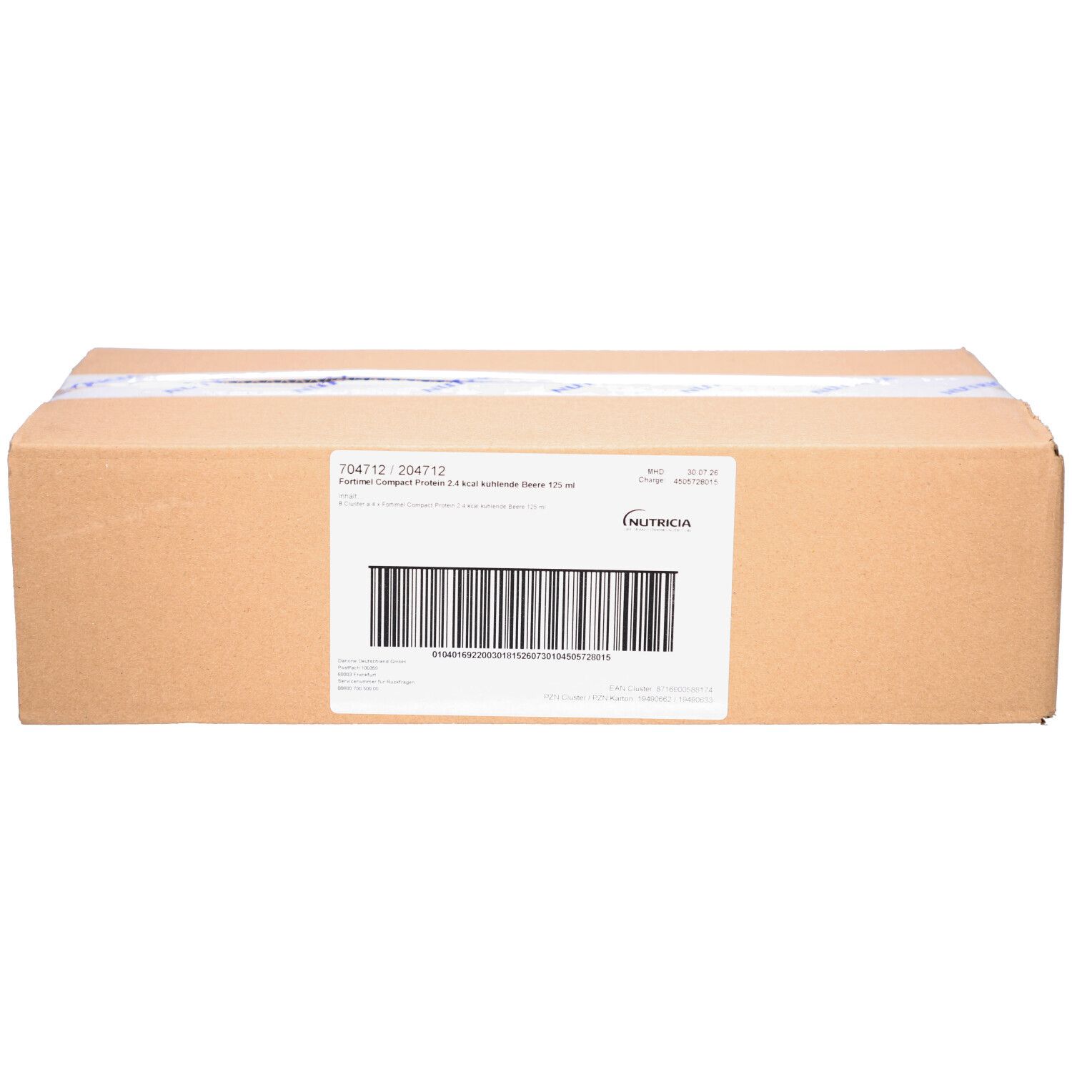 Fortimel Compact Protein 2.4 kcal kühlende Beere 8x4x125 ml Flüssigkeit