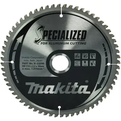 Makita HM-Kreissägeblatt TCT Spezial TCT • 216 x 30 mm • 64 Zähne • Alu
