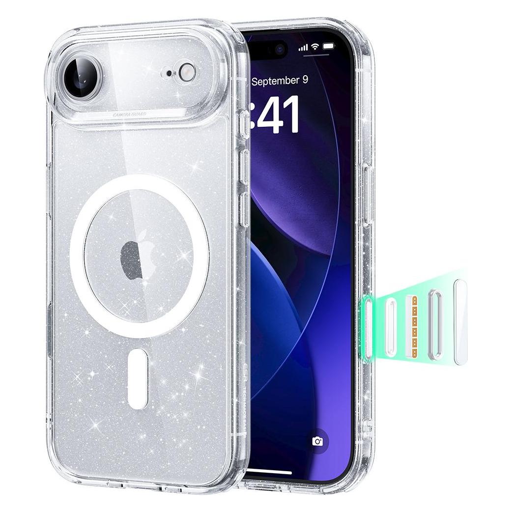 ESR - Classic Hybrid HaloLock - iPhone 17 Air - Clear Shimmer (Apple iPhone 17) (59433165)