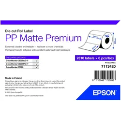 Epson, Etikettenrolle, Pp Matte Label Prem Die-Cut (76 mm)