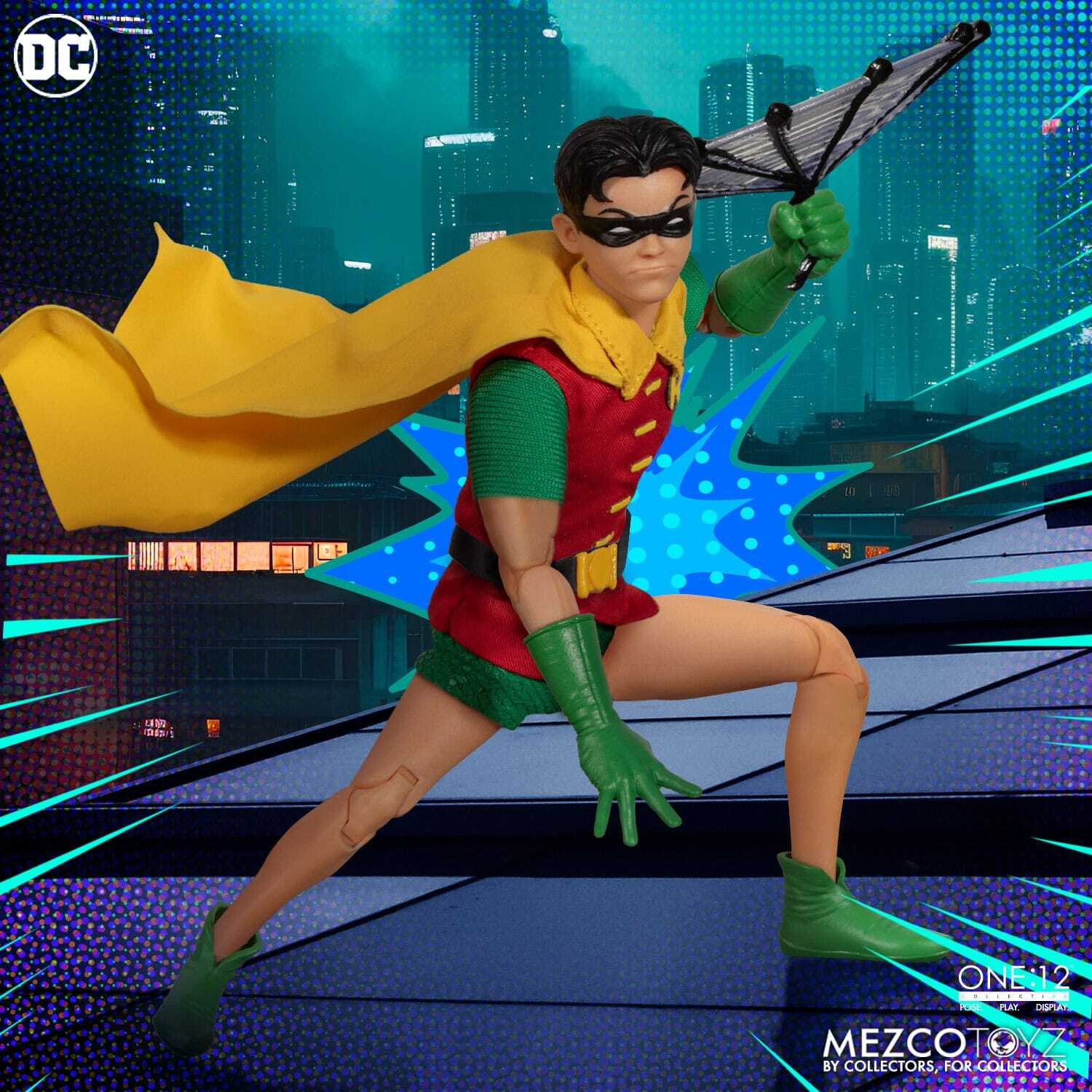 MEZCO DC Comics Robin Golden Age Editie actiefiguur 1/12, 16 cm