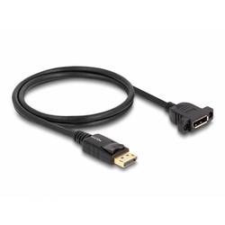 Delock DisplayPort Anschlusskabel DisplayPort Stecker, DisplayPort Buchse 1 m Schwarz 87825 8K UHD DisplayPort-Kabel