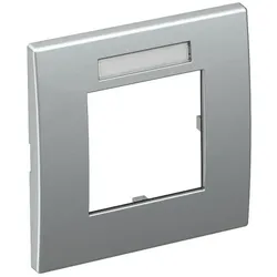 OBO 6119336 Abdeckrahmen Modul 45, 1fach 84x84mm Polycarbonat alu lackiert AR45-BF1 AL