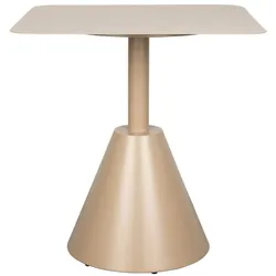 Bistrotisch Fabby Beige aus Metall mit Pulverbeschichtung, Garten