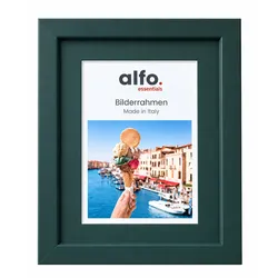 Capri 30x40 cm petrol mit gleich- farbigem Ppt (20x28cm Aussch) Holzrahmen