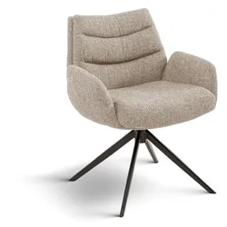 Stuhl Valdez XL Stoff Grau