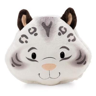 Kissen Schneeleopard Eleni Snowbell 35x30cm rund