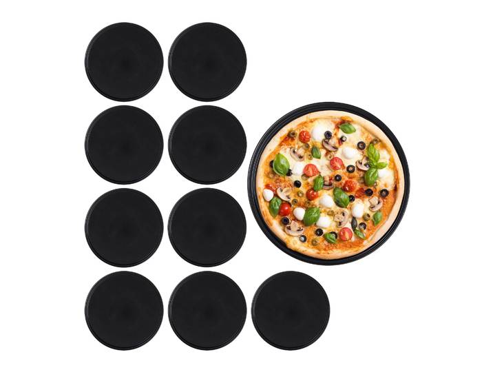 Pizzablech 10er-Set Schwarz