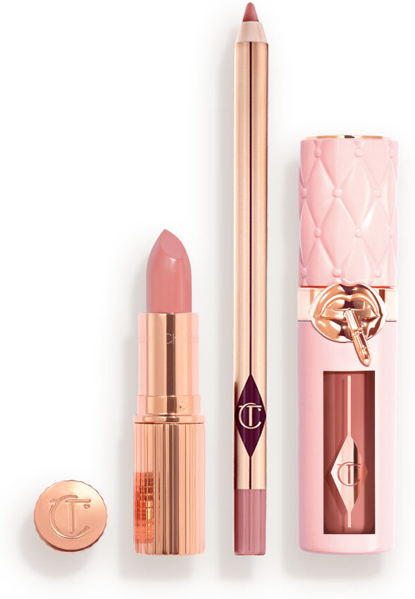Pillow Talk Perfect, Plump & Pout Lip Trio - Lip Kit Charlotte Tilbury 11307 Pillow Talk Perfect, Plump & Pout Lip Trio Size: