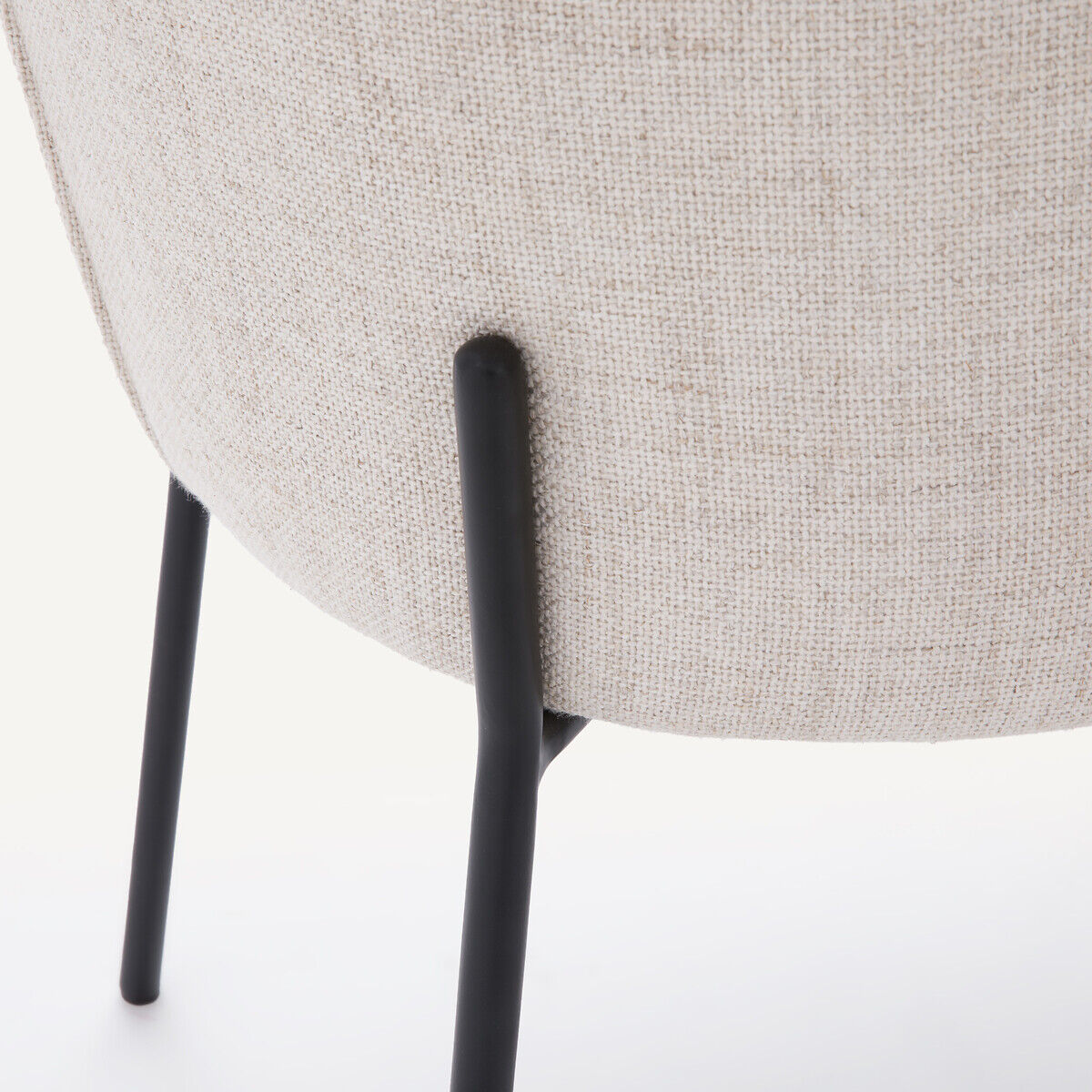 AM.PM Fauteuil de table tissu chiné, Kinna