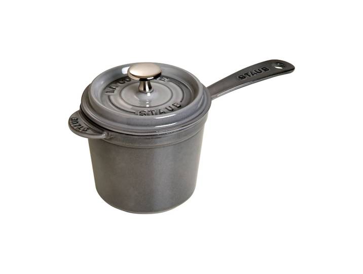 STAUB Casserole haute La Cocotte Staub gris graphite 1,2 L