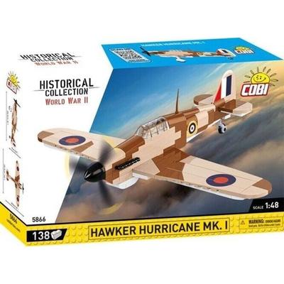 COBI Historical Collection 5866 - Hawker Hurricane MK.I, WWII, Maßstab 1:48, Bausatz, 138 Klemmbausteine