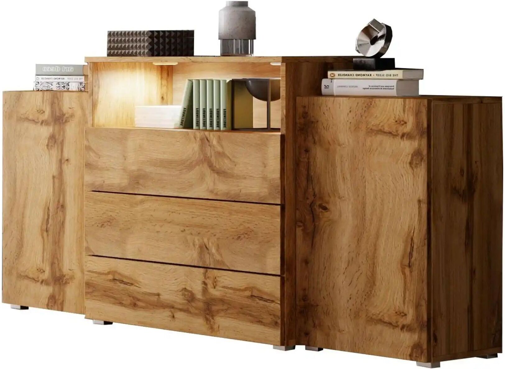 Höffner Sideboard  Urban ¦ holzfarben ¦ Maße (cm): B: 150 H: 82