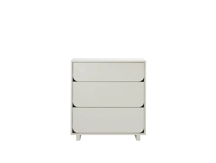 1898 Commode basse Vidja sable, 3 tiroirs