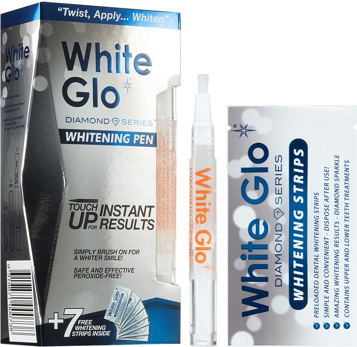 WHITE GLO Diamond Series Whitening Pen