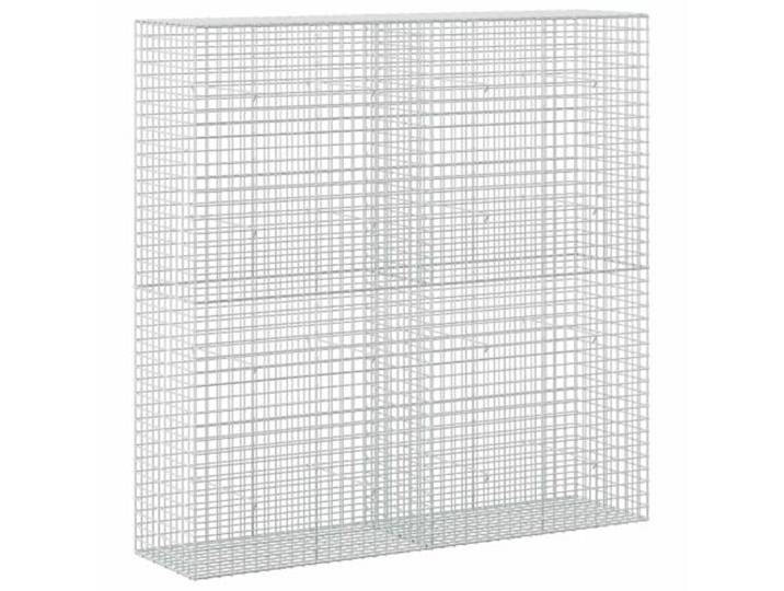 Gabion aus verzinktem Stahl, 200 x 50 x 200 cm, 5 mm Draht, Maschenweite 5 Ideal für Eindämmwände und Blumenbeete, Haken- und Clip-System, Montage zwischen Paneelen