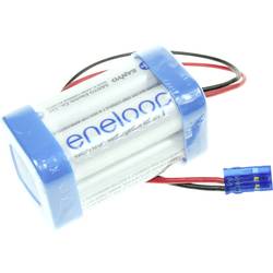 Panasonic eneloop Würfel F2x2 Graupner Akkupack 4x Mignon (AA) Kabel, Stecker NiMH 4.8 V 1900 mAh 124007