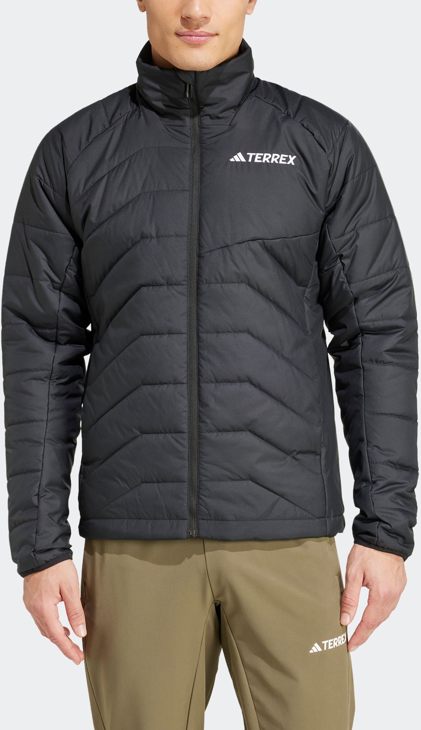 Steppjacke ADIDAS TERREX "MULTI SYNTHETIC ISOLIERENDE", Herren, Gr. M, schwarz, Obermaterial: 100% Polyester, Jacken Steppjacke
