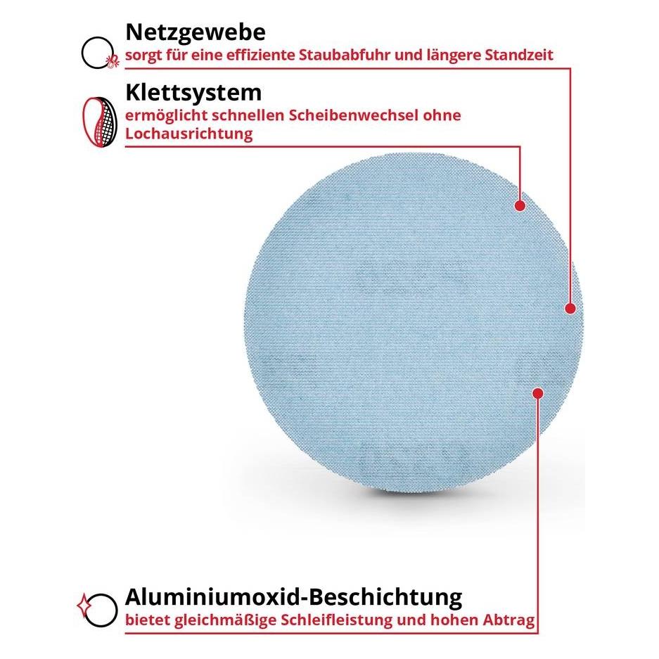 Einhell 492380 Schleifpapier für Exzenterschleifer Körnung (num) 320 (Ø x H) (320) (492380)