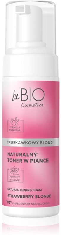 beBIO Natural Foam Toner Strawberry Blonde mousse teintée pour cheveux 120 ml