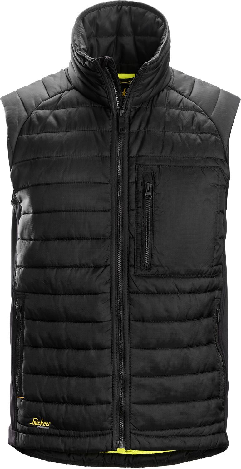 Fleeceweste SNICKERS WORKWEAR "AllroundWork Isolator", Herren, Gr. XXL, schwarz, Obermaterial: 100% Polyamid PA., Westen Fleeceweste