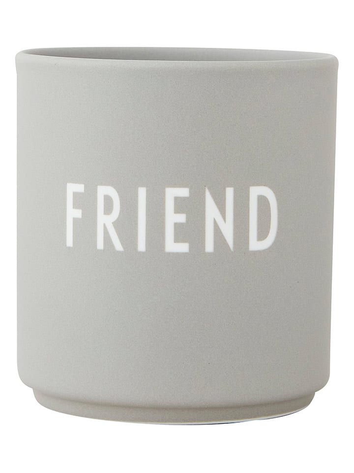 Design Letters Becher "Friend" in Grau - 250 ml - onesize