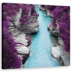 WANDBILD landschaften lila
