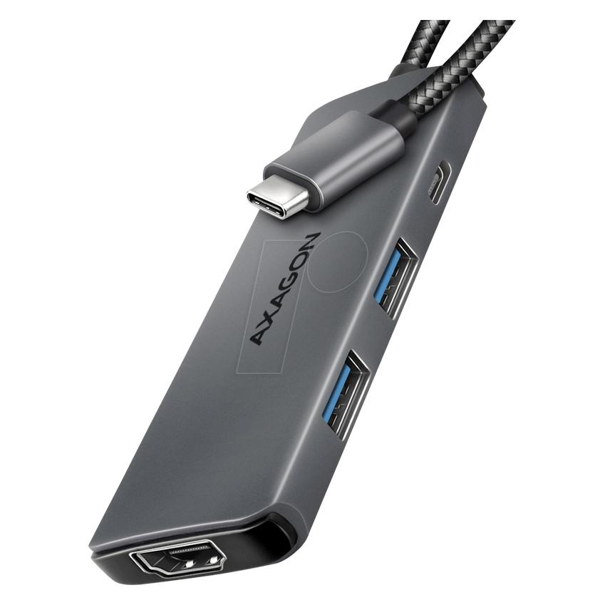 Axagon HMC-5H8K 2x USB-A, 1x USB-C, 8K HDMI, USB 3.2 Gen 1 hub, PD 100W, 15cm USB-C cable (USB-C, 5 Ports) (HMC-5H8K)