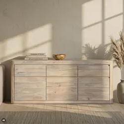 Sideboard Mango 185x40x80 weiß lackiert TORONTO #301