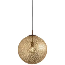 Paul Neuhaus Pendelleuchte Greta Alu, Eisen, Stahl & Metall Braun Antik 40 cm