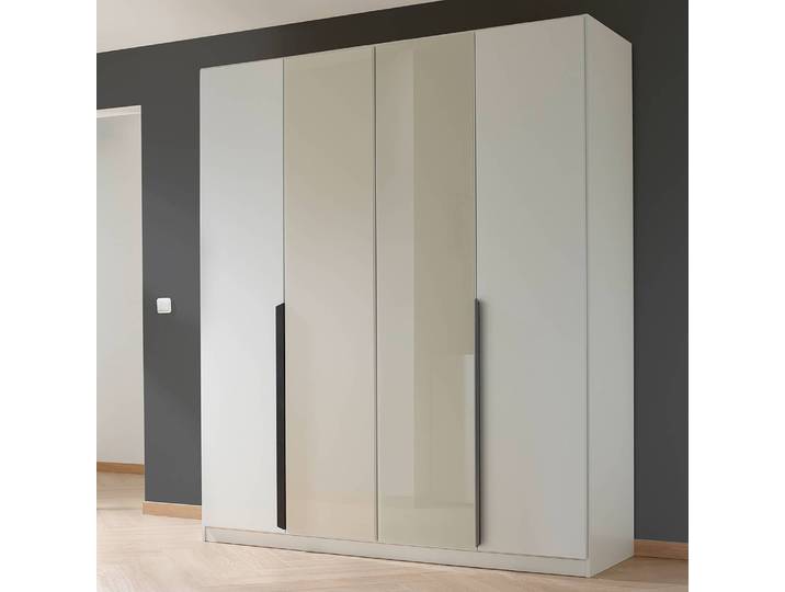 Drehtürenschrank Artemis 181cm Weiß/Kaschmir/Weiß
