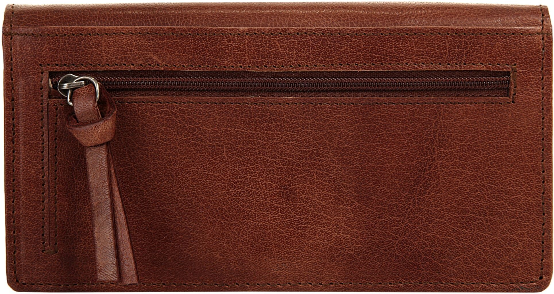 Geldbörse SPIKES & SPARROW "SPIKES & SPARROW Damen echt Leder", Damen, braun (cognac), Leder, glänzend, Kleinlederwaren Geldbörse, echt Leder cognac Einheitsgröße