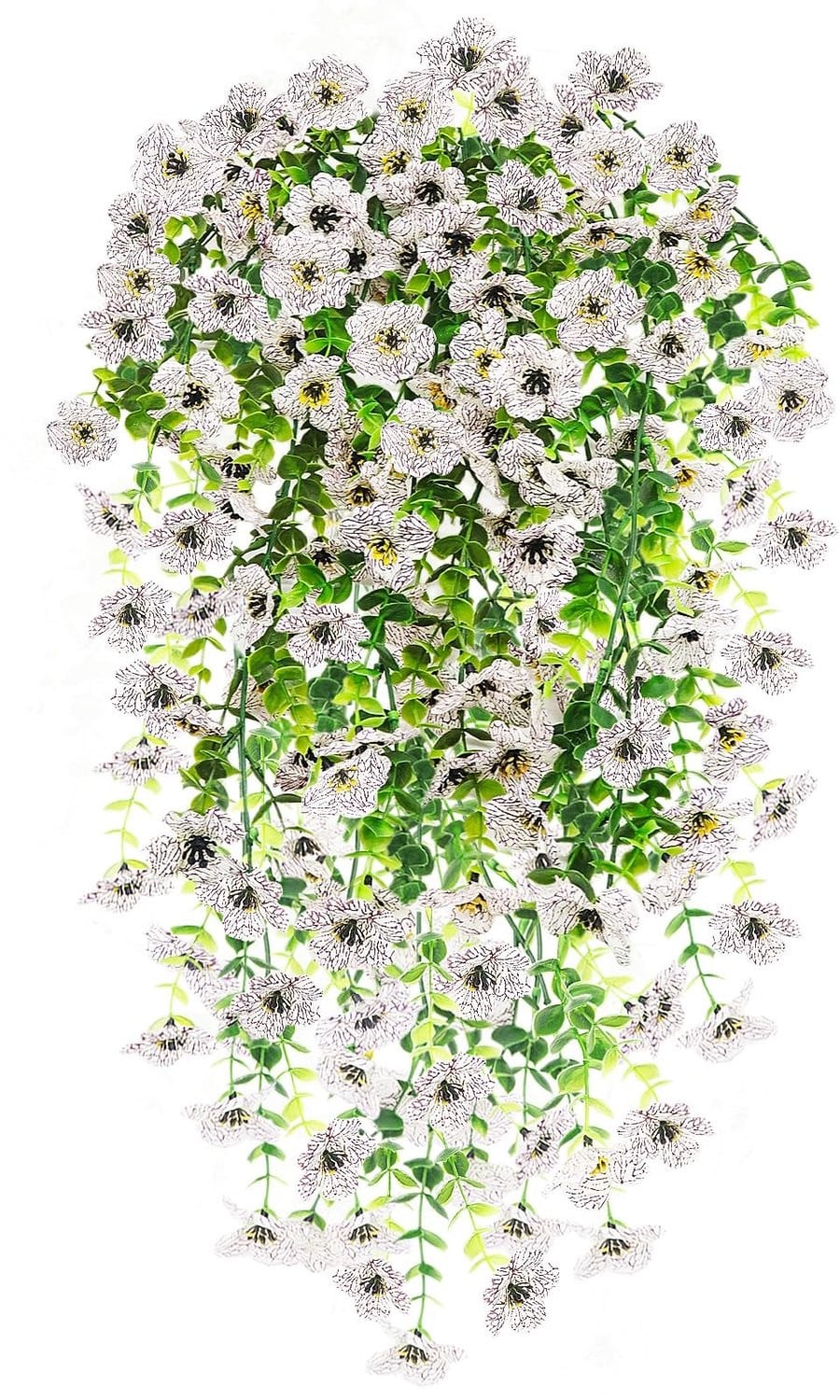 Set van 2 kunstmatige hangende bloemen voor decoratie