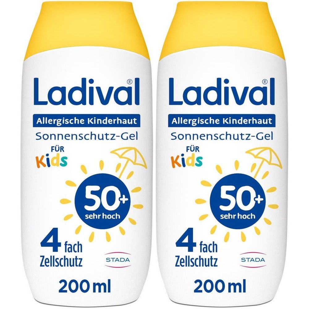 2x Ladival allergische Kinderhaut Gel LSF 50+ 2x200 ml