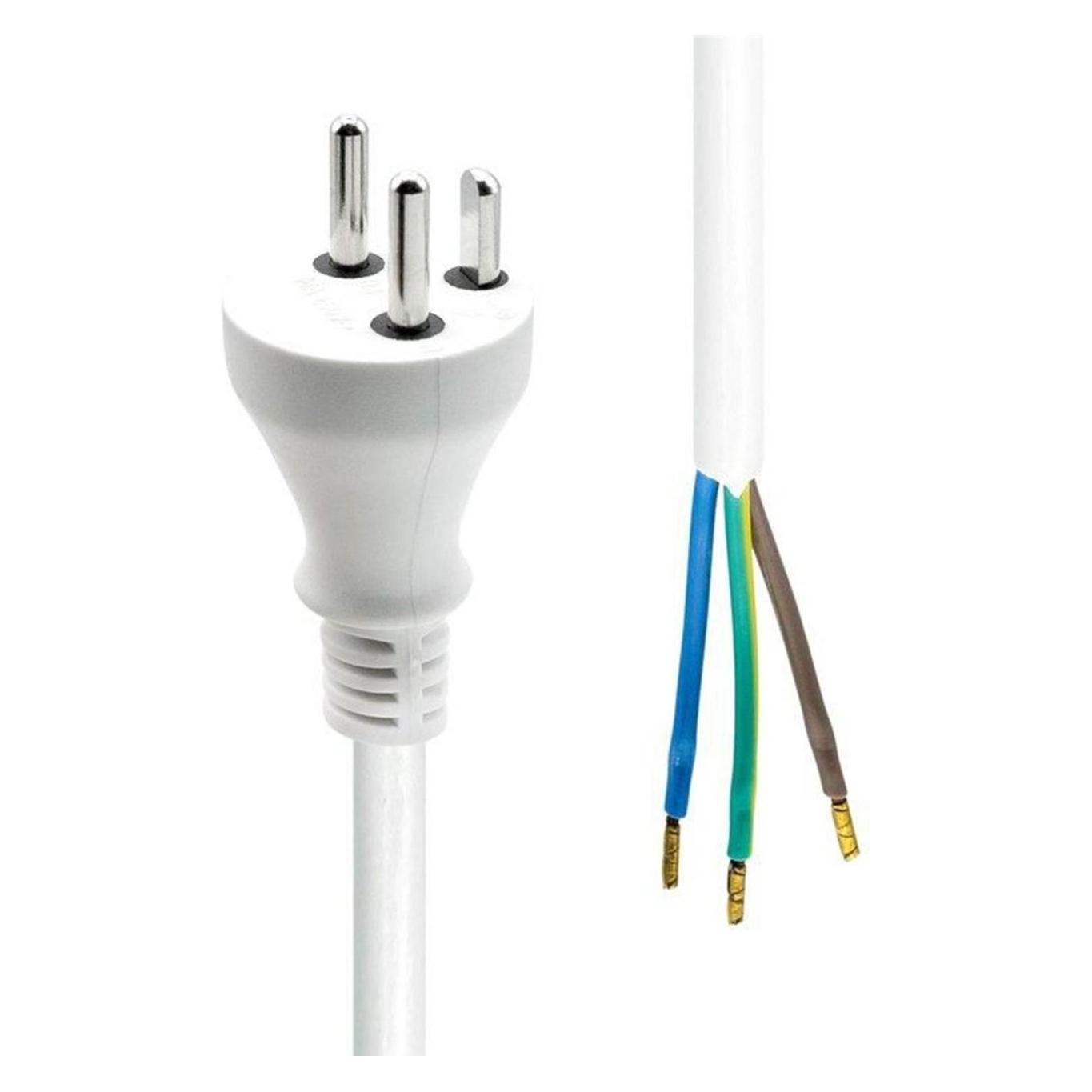 ProXtend Power Cord Denmark to Open End 1M White (1 m) (825189)
