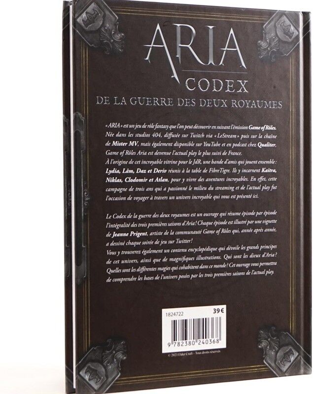 Elder Craft ARIA : Codex de la guerre des deux royaumes
