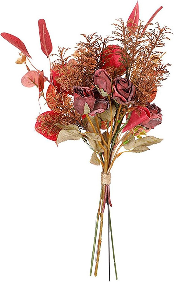 Herfst Boeket Kunstbloemen Decoratie met Herfstkleuren, Hoogte: 39 cm