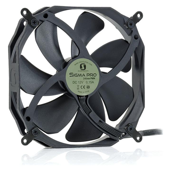 Silentium PC Sigma Pro 140 PWM Computergehäuse Ventilator (140 mm, 1x) (SPC137)