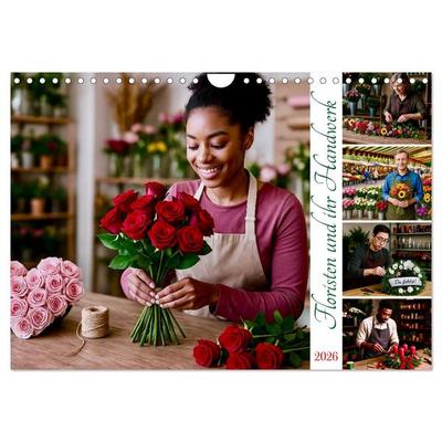 Floristen und ihr Handwerk (Wandkalender 2026 DIN A4 quer), CALVENDO Monatskalender