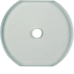 Hager Gl.mittelplatte Schalter Serie Glas klar