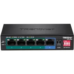 Trendnet TPE LG50 Switch (5 Ports), Netzwerk Switch, Schwarz